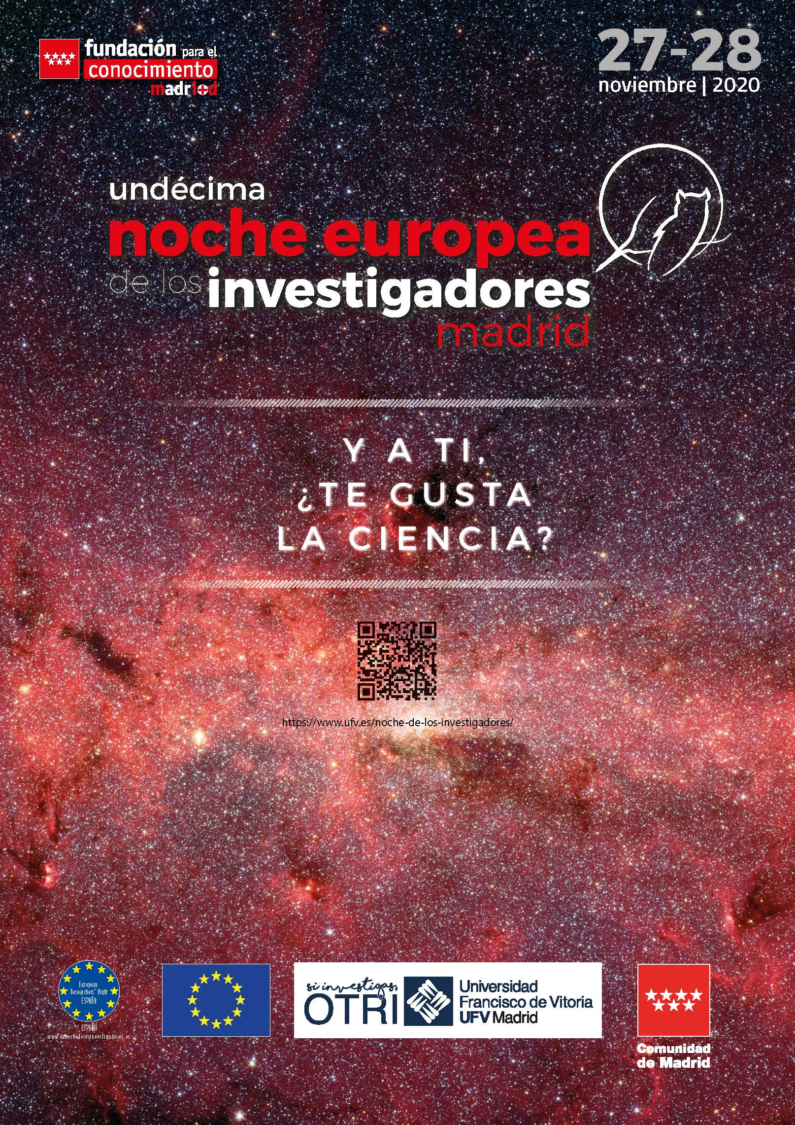 Oficina de Transferencia de Resultados de Investigación (OTRI) 2020 11 17 cartel noche europea 2020 Oficina de Transferencia de Resultados de Investigación (OTRI) Estudiar en Universidad Privada Madrid