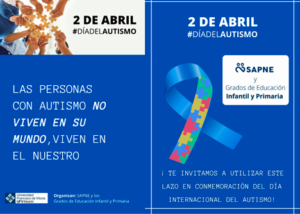 imagen dia autismo sapne 1 300x214 Support Service for People with Additional Needs Estudiar en Universidad Privada Madrid