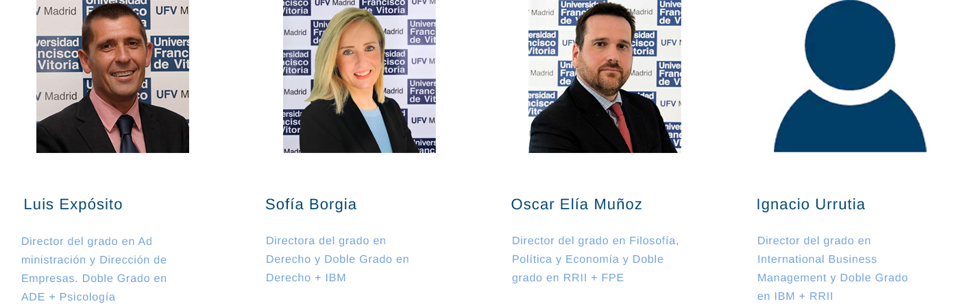 FACULTAD DE DERECHO EMPRESA Y GOBIERNO 0000 Director del grado en International Business Management y Dob VI Congreso Iberoamericano de Soluciones Sistémicas para la Transformación de las Organizaciones (CISSTO) Estudiar en Universidad Privada Madrid