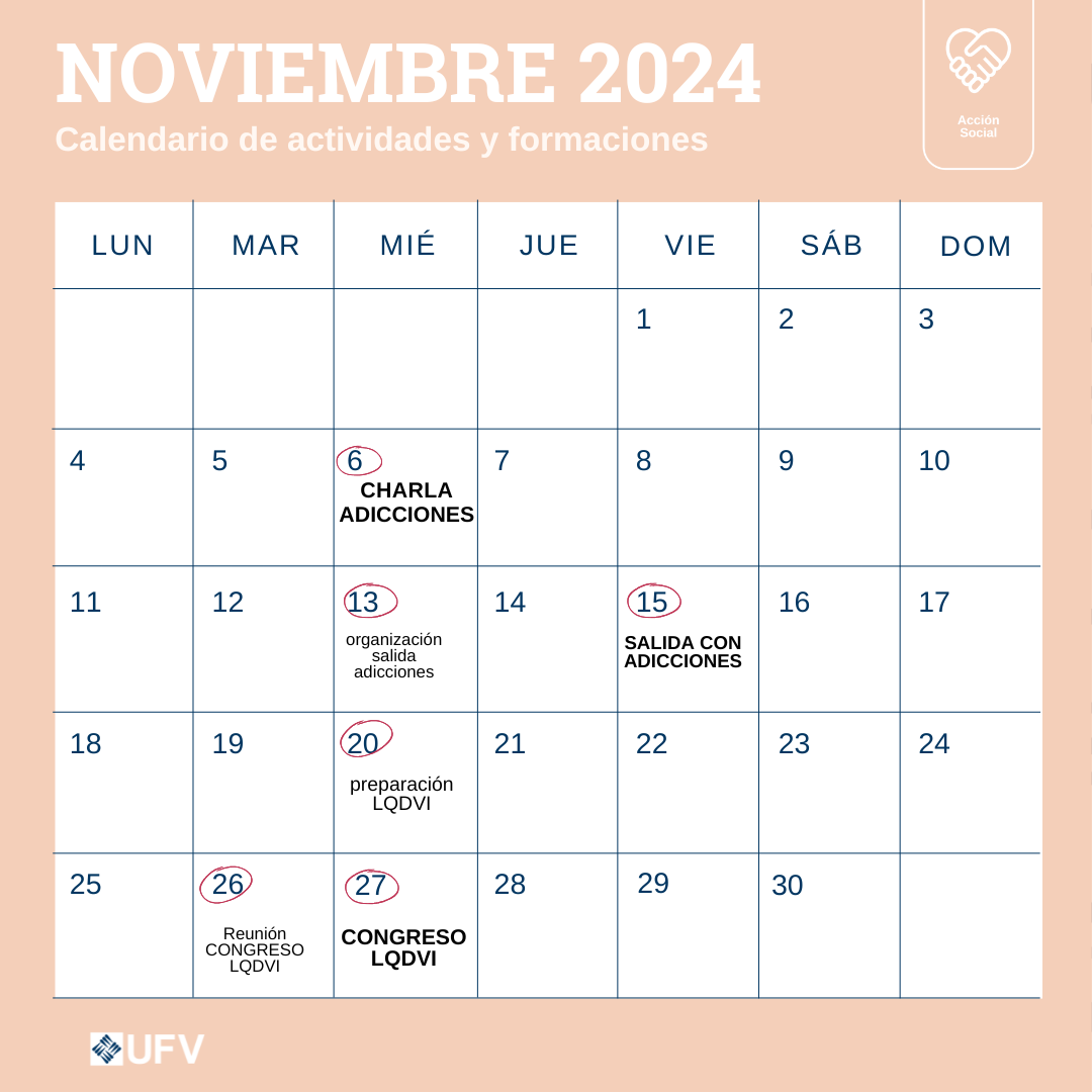 VAS CALENDARIO curso 2425 11 VAS Estudiar en Universidad Privada Madrid