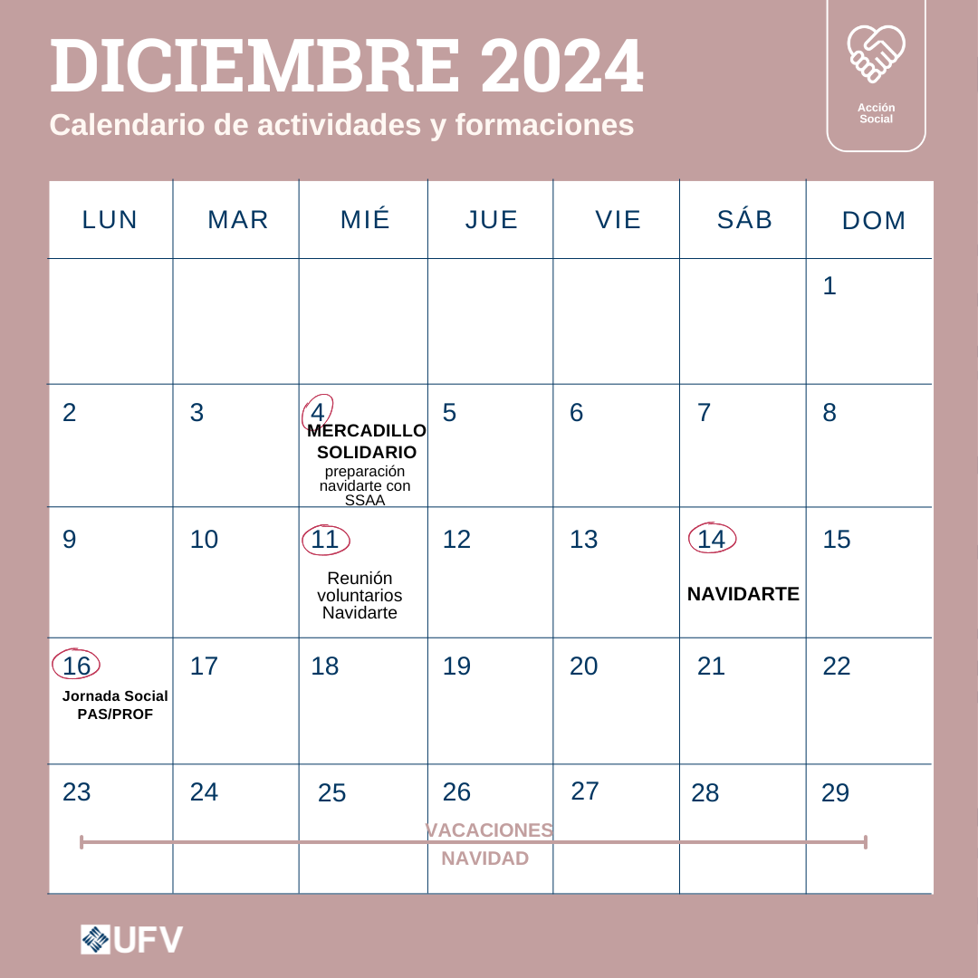 VAS CALENDARIO curso 2425 12 VAS Estudiar en Universidad Privada Madrid