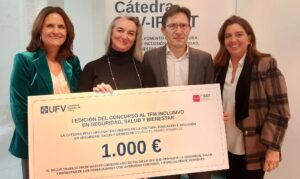 Cátedra IRSST UFV CHQUE e1742812350856 300x179 Cátedra IRSST UFV Estudiar en Universidad Privada Madrid